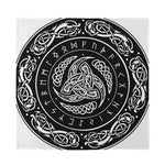Viking Triple Horn Of Odin Print Silk Bandana