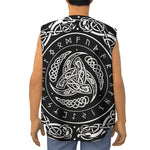 Viking Triple Horn Of Odin Print Sleeveless Baseball Jersey