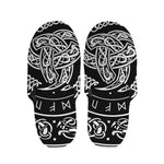 Viking Triple Horn Of Odin Print Slippers