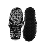 Viking Triple Horn Of Odin Print Slippers