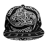Viking Triple Horn Of Odin Print Snapback Cap