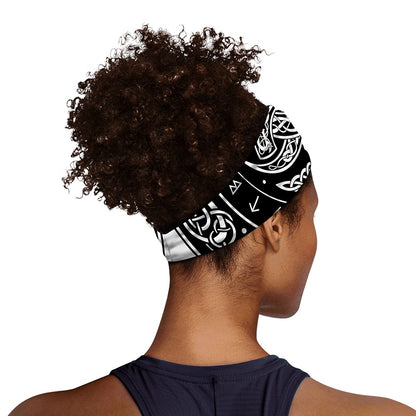 Viking Triple Horn Of Odin Print Sports Headband