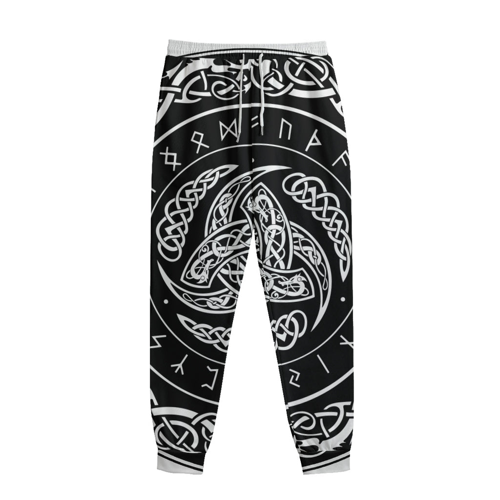 Viking Triple Horn Of Odin Print Sweatpants