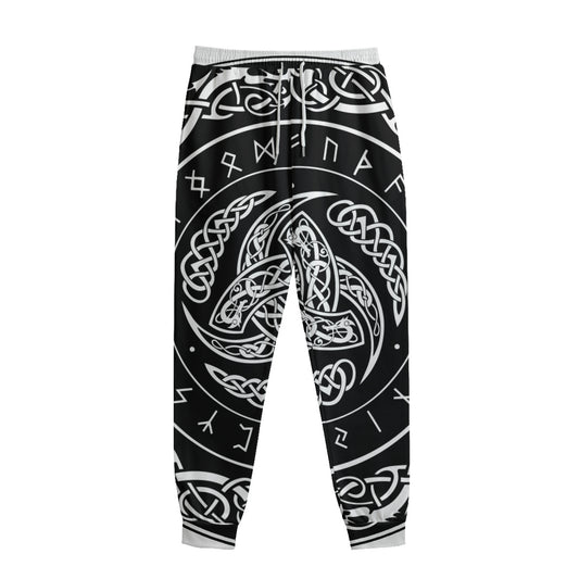 Viking Triple Horn Of Odin Print Sweatpants