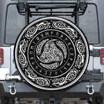 Viking Triple Horn Of Odin Print Tire Cover