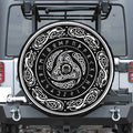 Viking Triple Horn Of Odin Print Tire Cover With Camera Hole