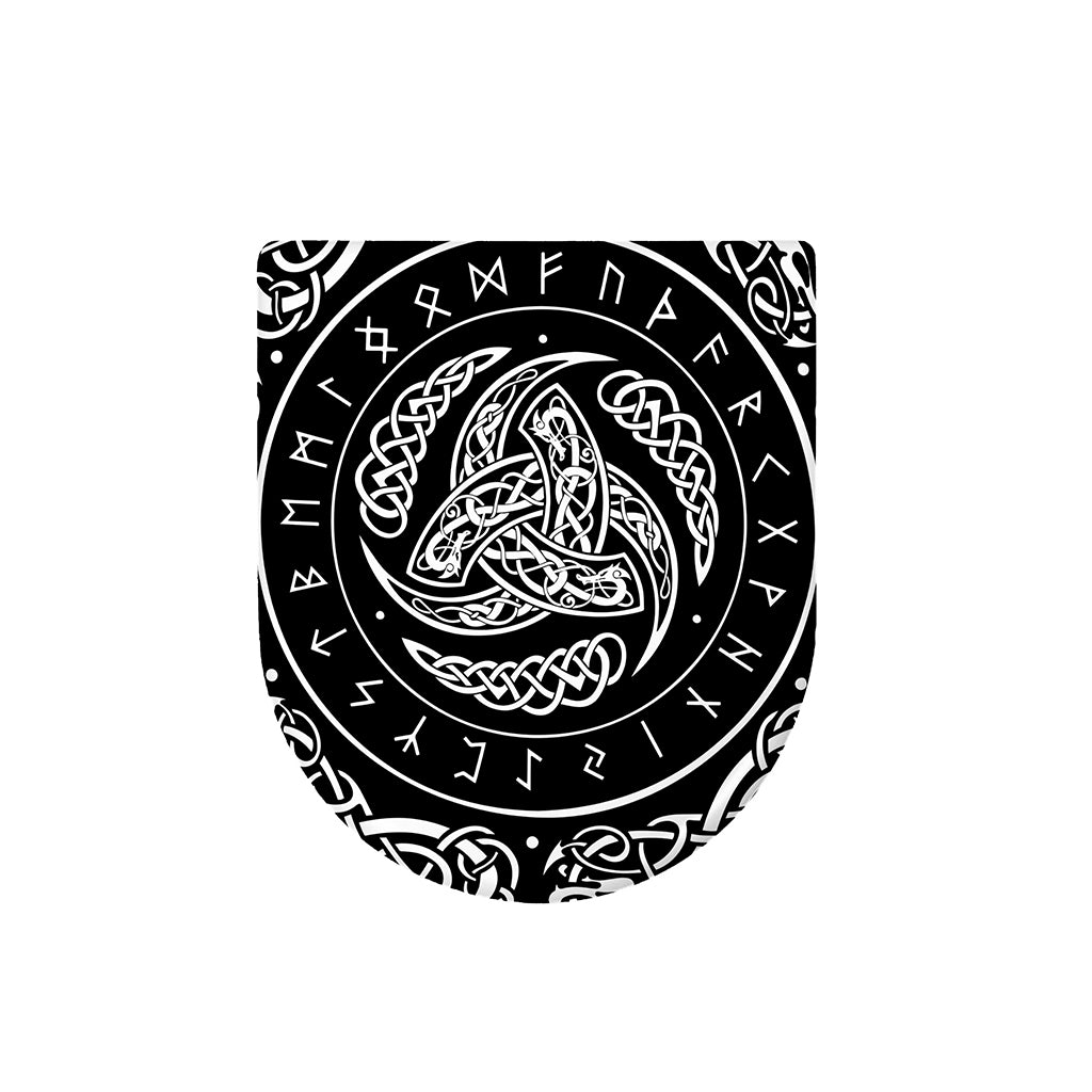 Viking Triple Horn Of Odin Print Toilet Lid Cover