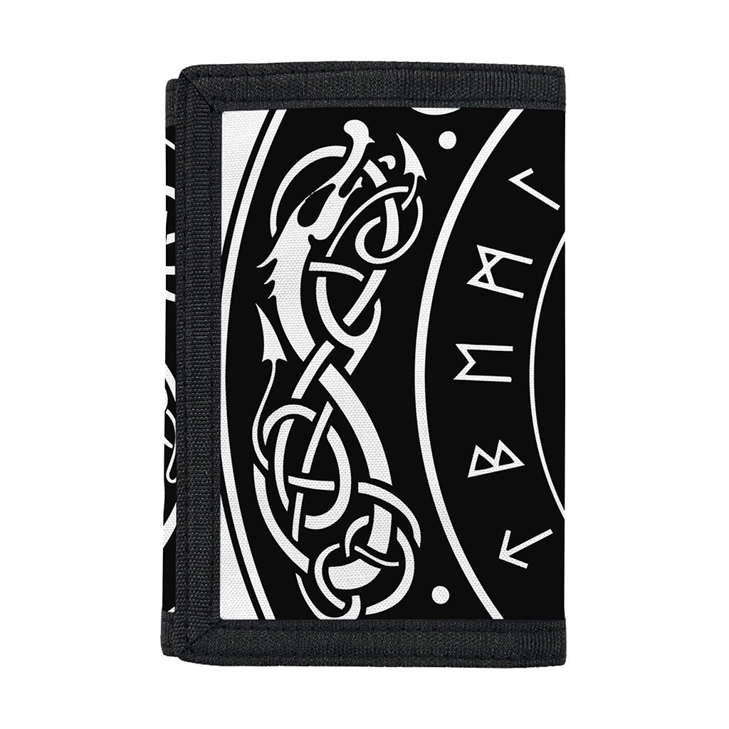 Viking Triple Horn Of Odin Print Trifold Wallet
