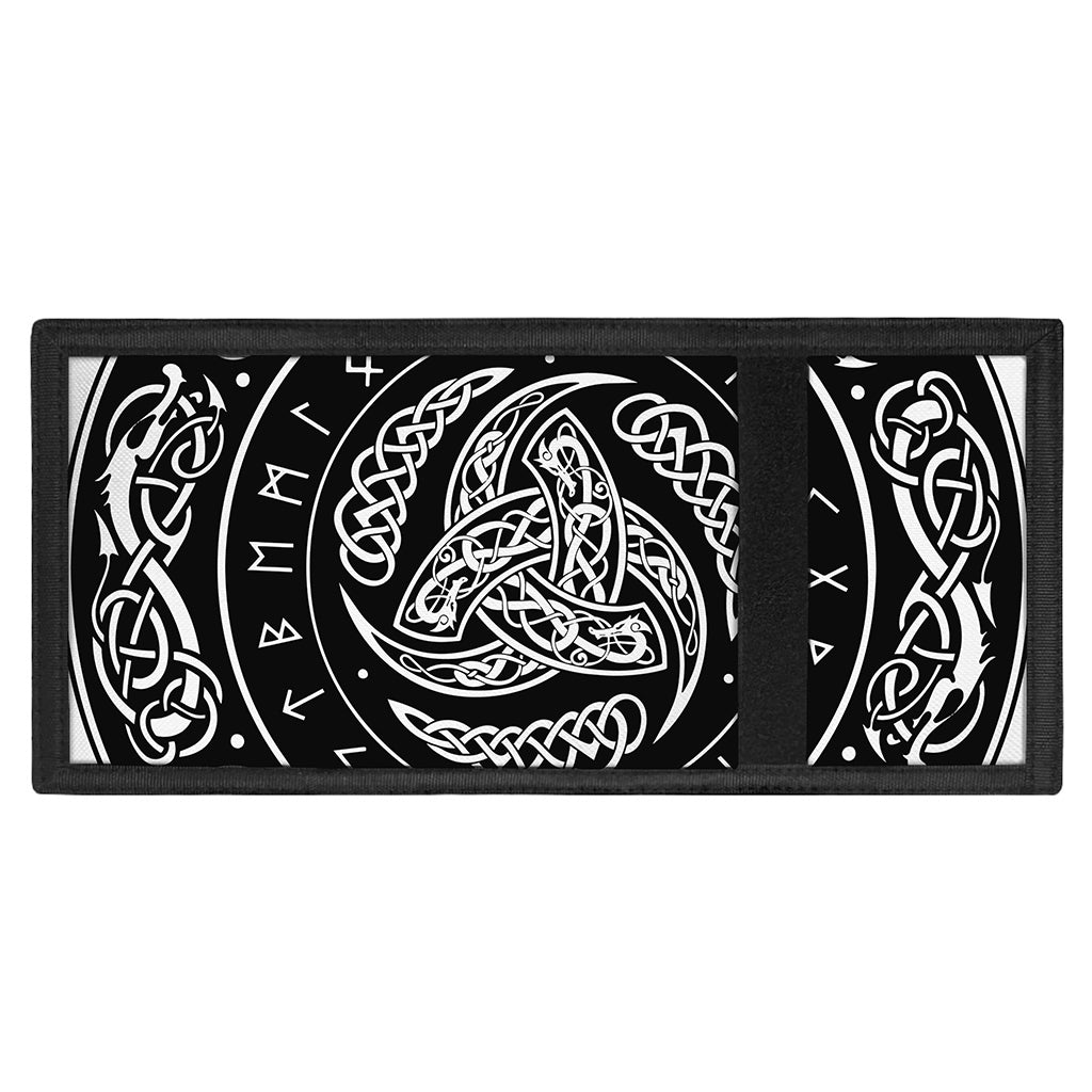 Viking Triple Horn Of Odin Print Trifold Wallet