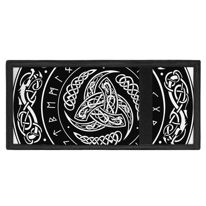 Viking Triple Horn Of Odin Print Trifold Wallet