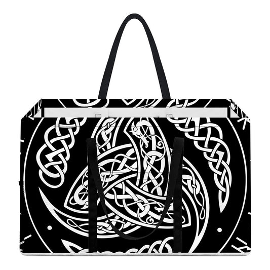 Viking Triple Horn Of Odin Print Utility Tote Bag