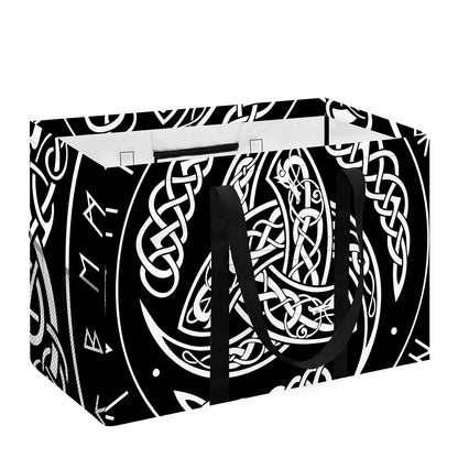 Viking Triple Horn Of Odin Print Utility Tote Bag