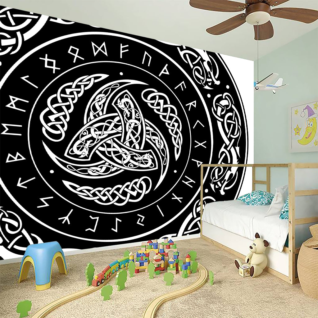 Viking Triple Horn Of Odin Print Wall Sticker