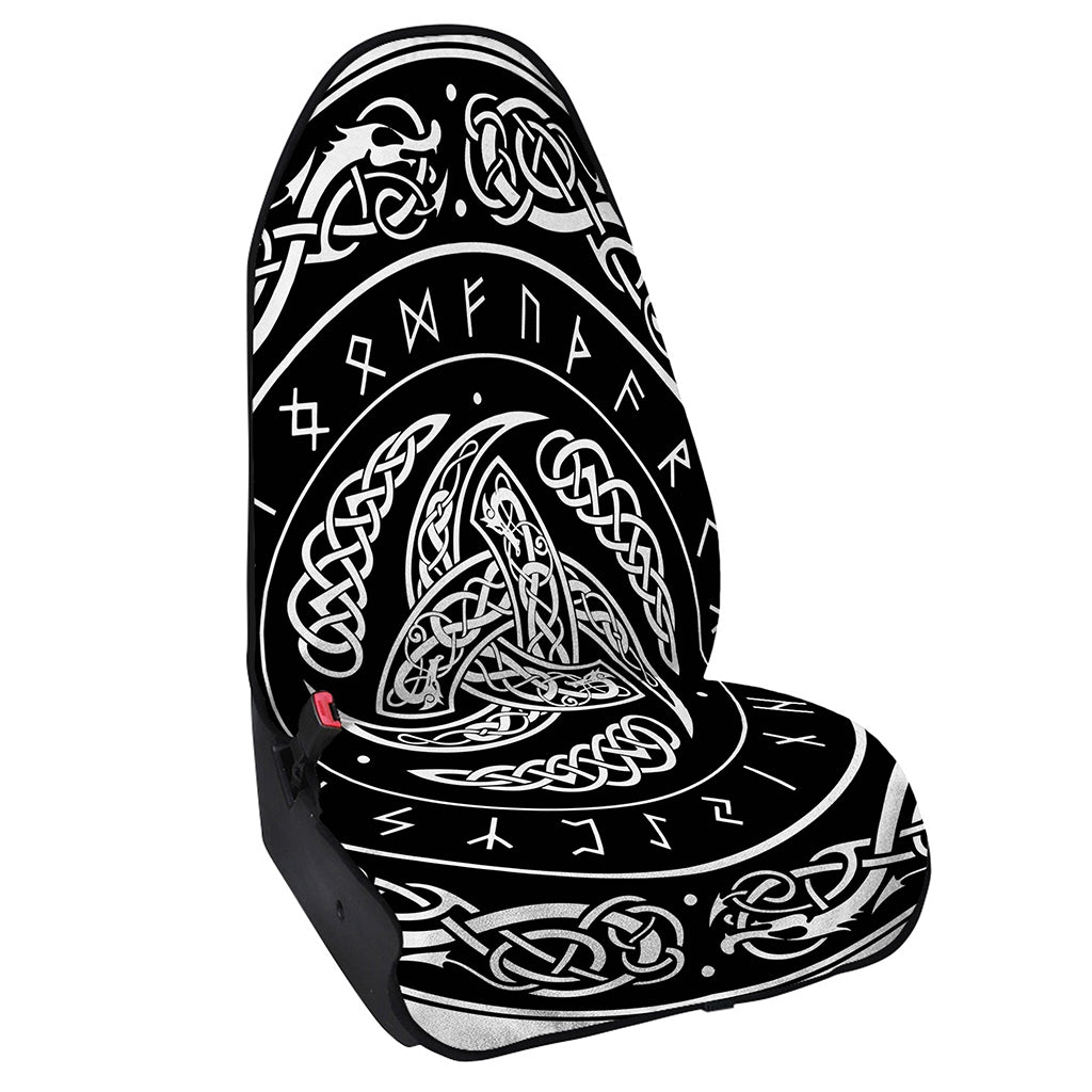 Viking Triple Horn Of Odin Print Waterproof Car Seat Cover