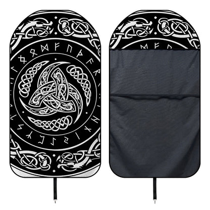 Viking Triple Horn Of Odin Print Waterproof Car Seat Cover