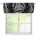 Viking Triple Horn Of Odin Print Window Valance