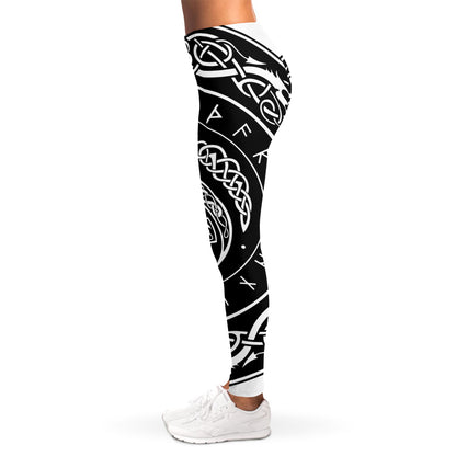 Viking Triple Horn Of Odin Print Women's Leggings