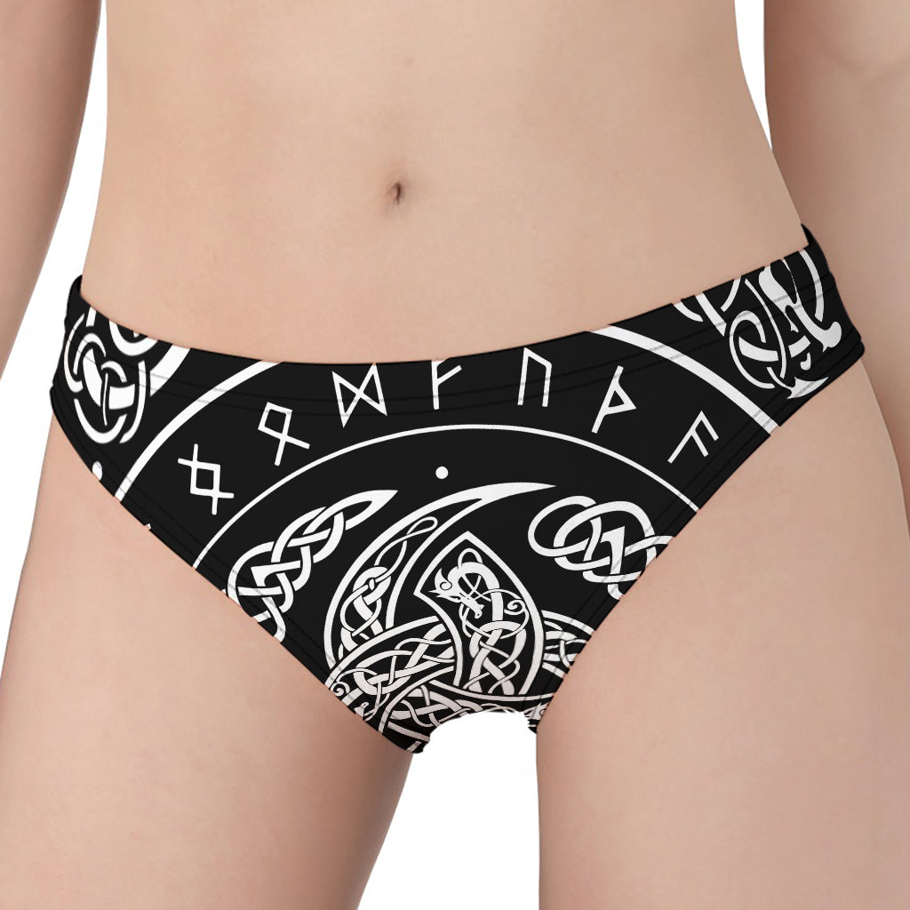 Viking Triple Horn Of Odin Print Women's Panties