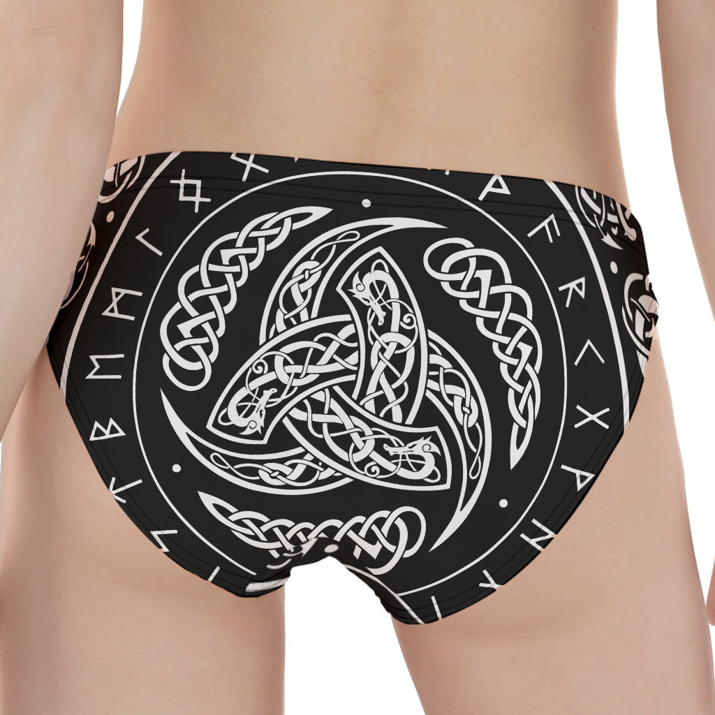 Viking Triple Horn Of Odin Print Women's Panties