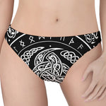 Viking Triple Horn Of Odin Print Women's Thong