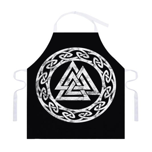 Viking Valhalla Symbol Print Adjustable Apron
