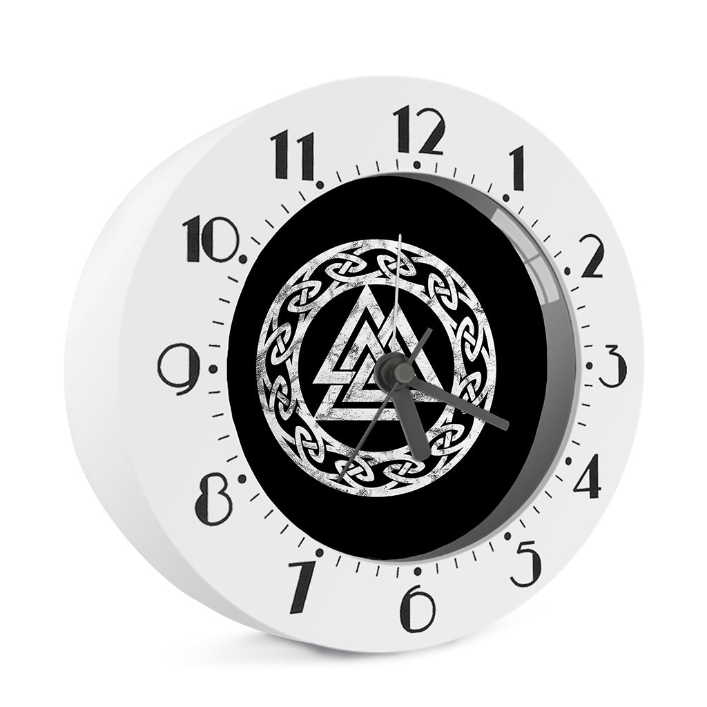 Viking Valhalla Symbol Print Alarm Clock
