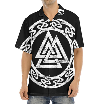 Viking Valhalla Symbol Print Aloha Shirt