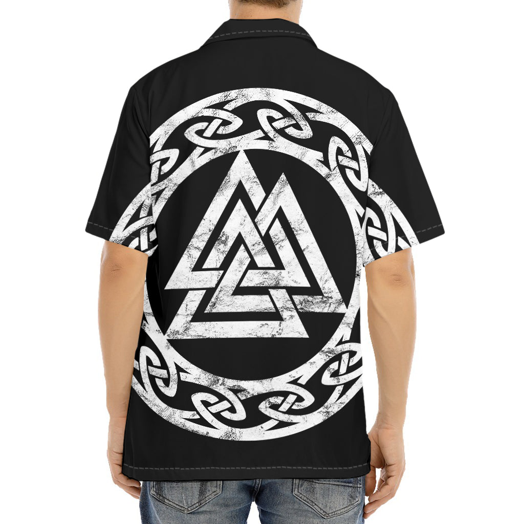 Viking Valhalla Symbol Print Aloha Shirt