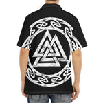 Viking Valhalla Symbol Print Aloha Shirt
