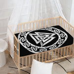 Viking Valhalla Symbol Print Baby Crib Sheet
