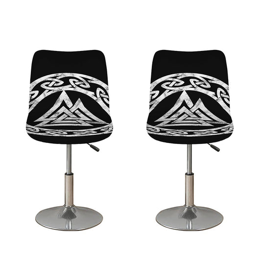 Viking Valhalla Symbol Print Bar Stool Covers