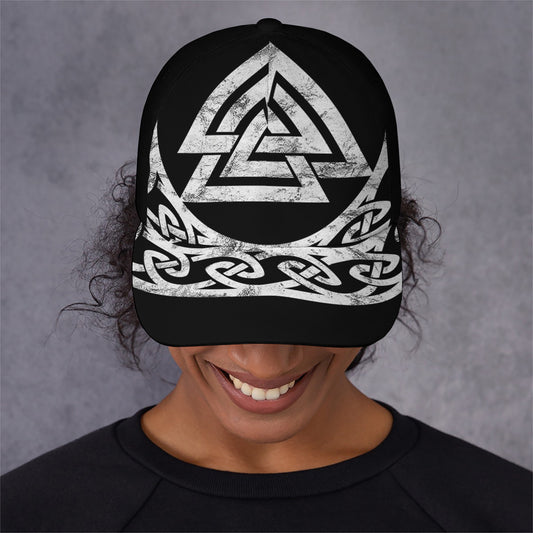 Viking Valhalla Symbol Print Baseball Cap