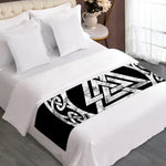 Viking Valhalla Symbol Print Bed Runner