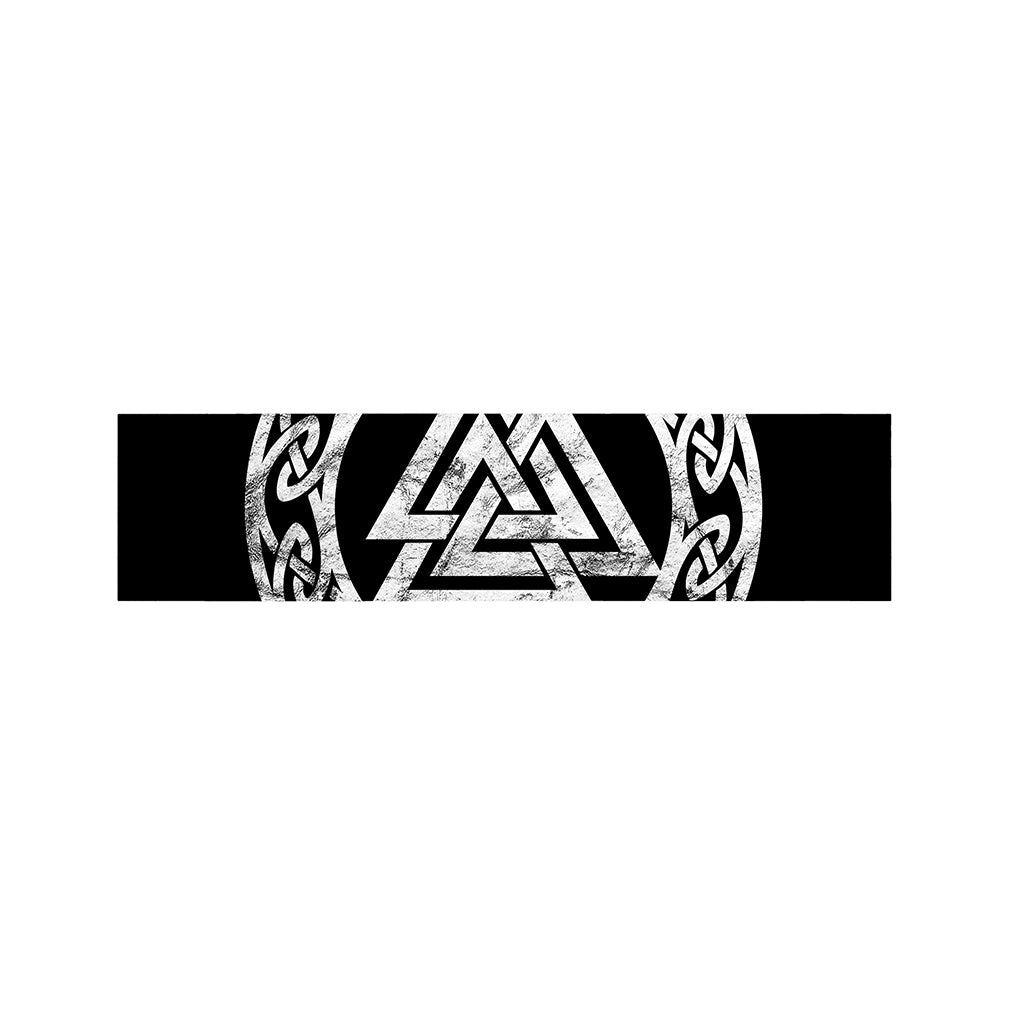 Viking Valhalla Symbol Print Bed Runner