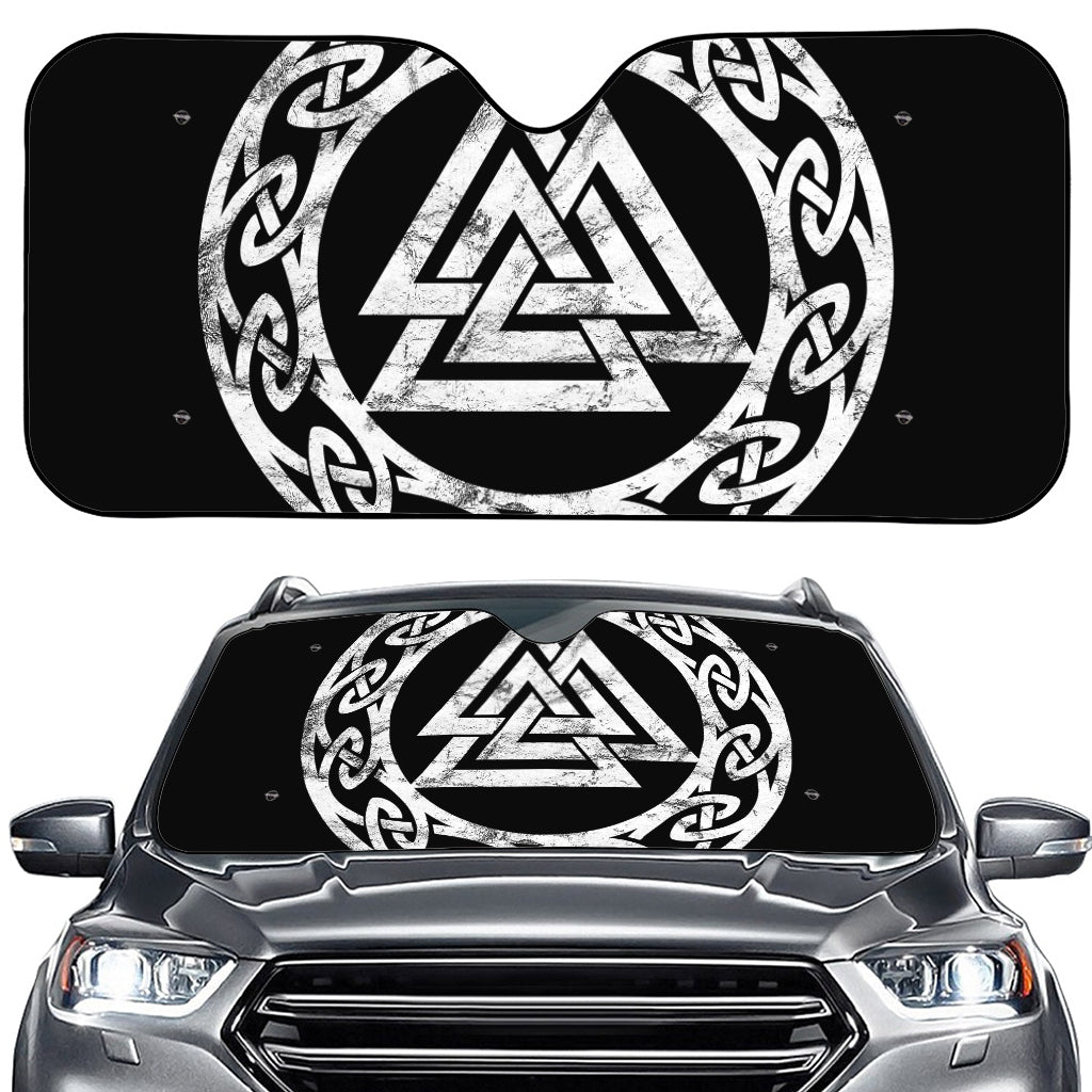 Viking Valhalla Symbol Print Car Windshield Sun Shade