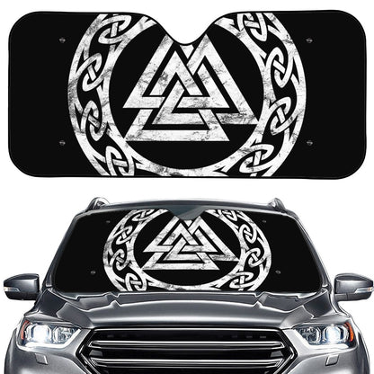 Viking Valhalla Symbol Print Car Windshield Sun Shade