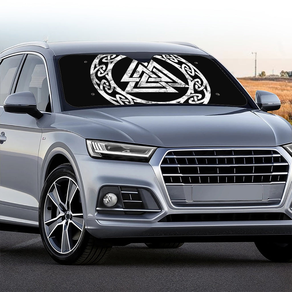 Viking Valhalla Symbol Print Car Windshield Sun Shade