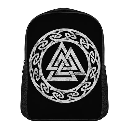 Viking Valhalla Symbol Print Casual Backpack