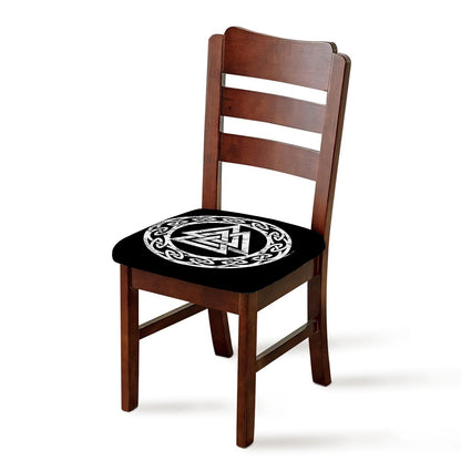Viking Valhalla Symbol Print Chair Cushion Cover