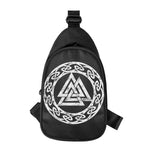 Viking Valhalla Symbol Print Chest Bag