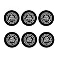 Viking Valhalla Symbol Print Coaster Set