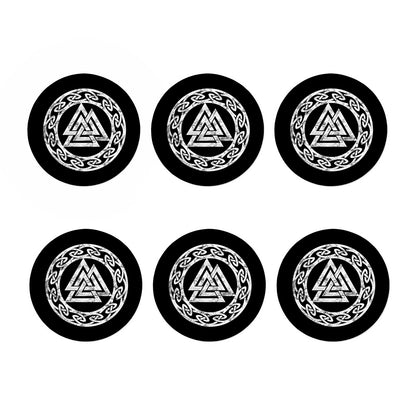 Viking Valhalla Symbol Print Coaster Set