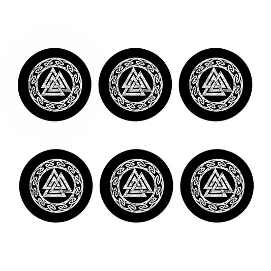 Viking Valhalla Symbol Print Coaster Set