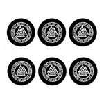 Viking Valhalla Symbol Print Coaster Set