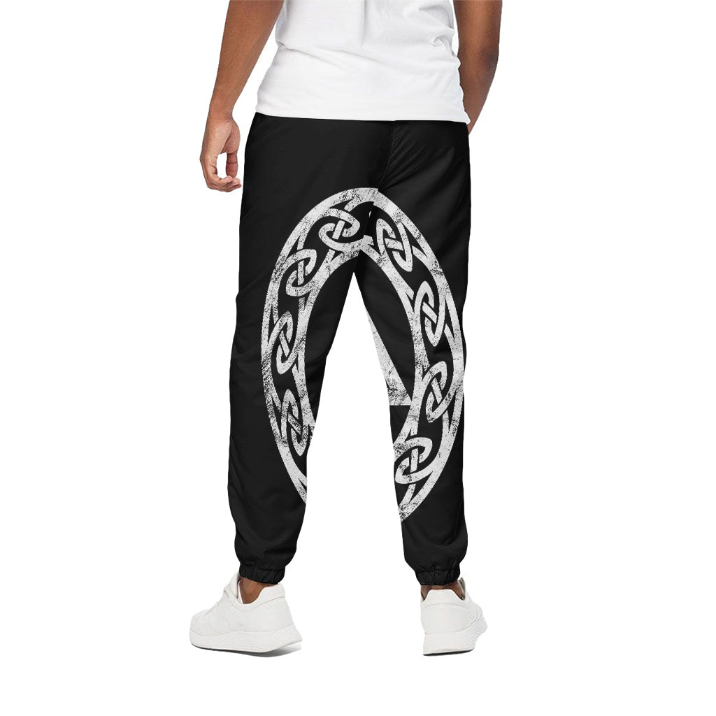 Viking Valhalla Symbol Print Cotton Pants