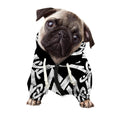Viking Valhalla Symbol Print Dog Zip Up Hoodie