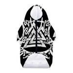 Viking Valhalla Symbol Print Dog Zip Up Hoodie