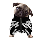 Viking Valhalla Symbol Print Dog Zip Up Jacket