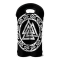 Viking Valhalla Symbol Print Double Neoprene Wine Tote