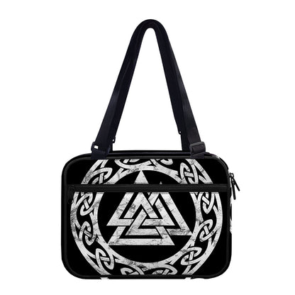 Viking Valhalla Symbol Print Double Strap Bible Bag